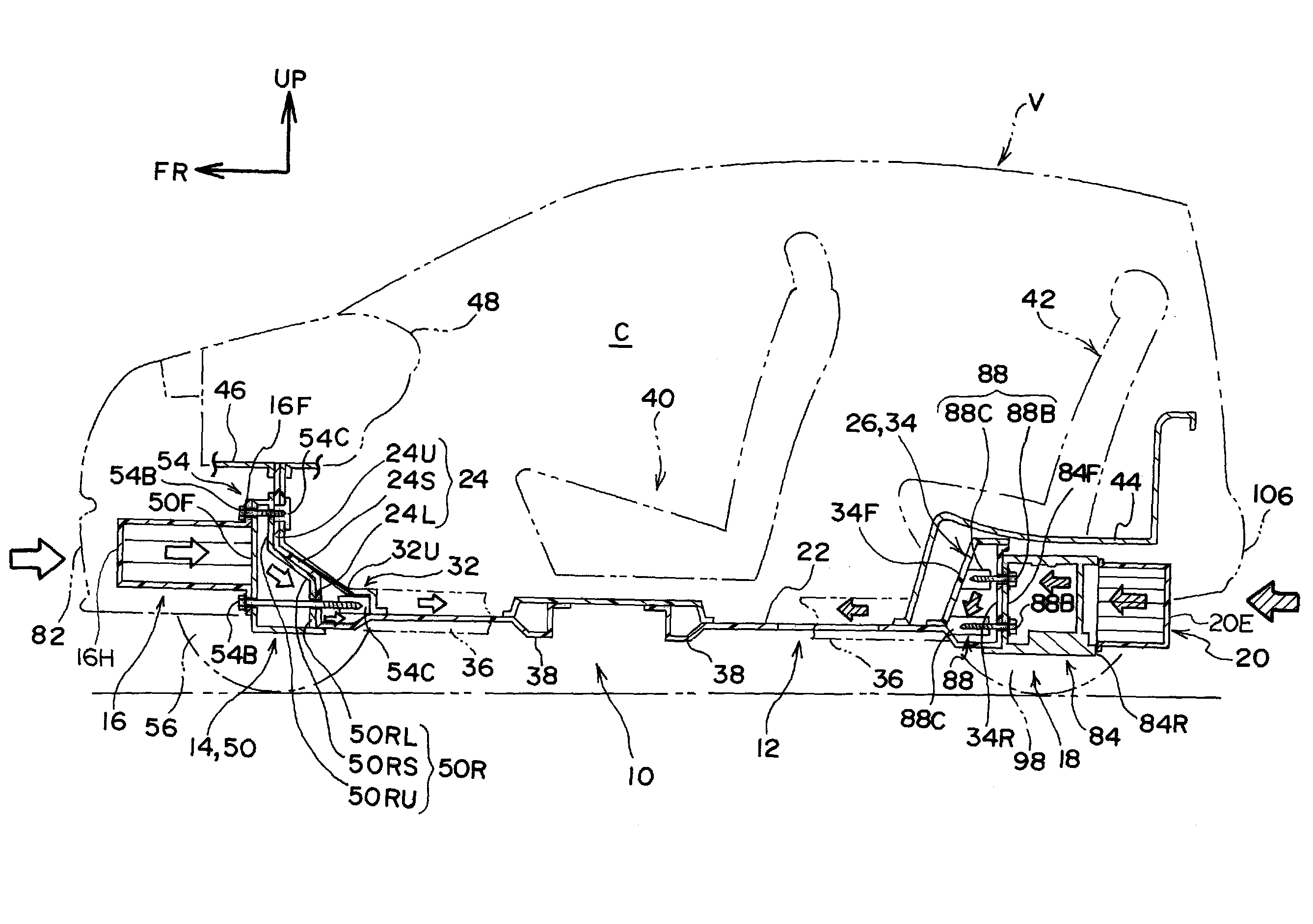 Vehicle body lower portion structure