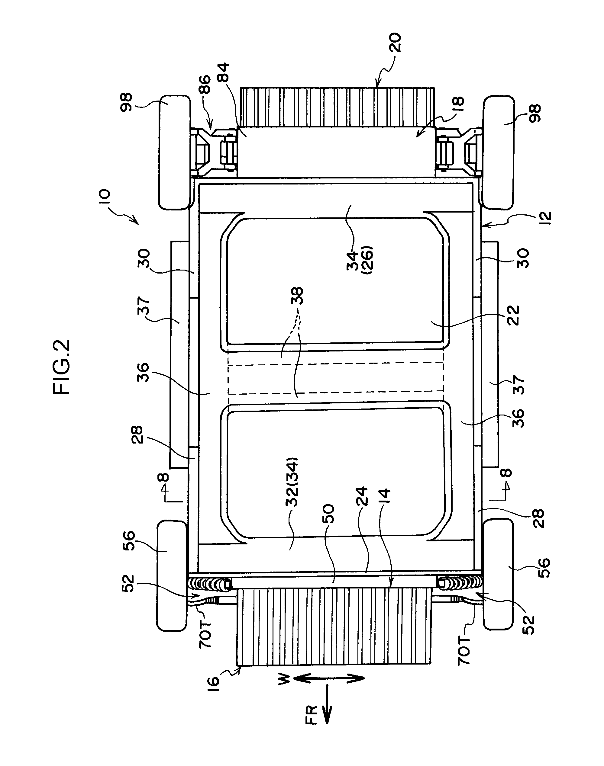 Vehicle body lower portion structure