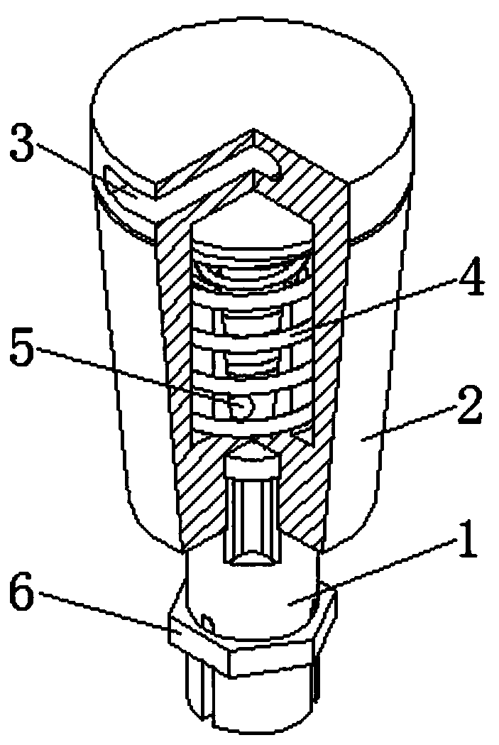 Back-moving prevention type nail extracting device for orthopedics department