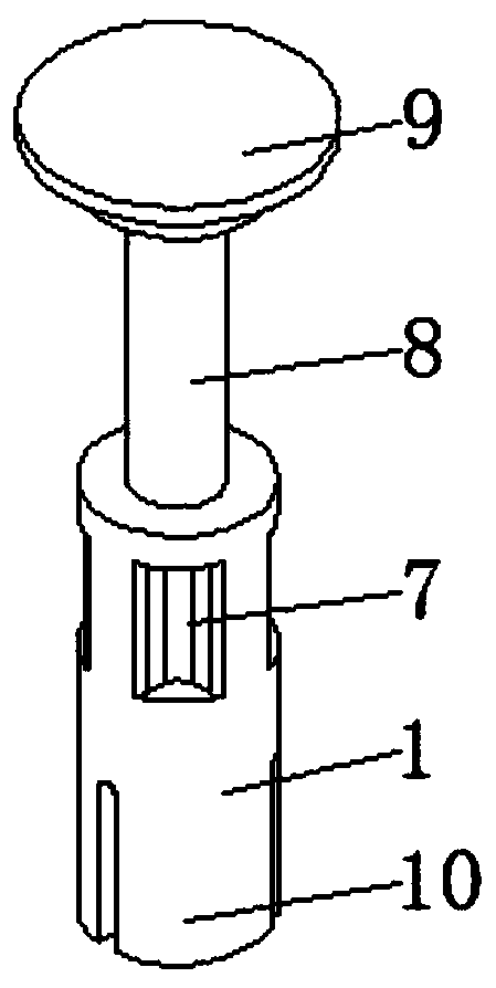 Back-moving prevention type nail extracting device for orthopedics department