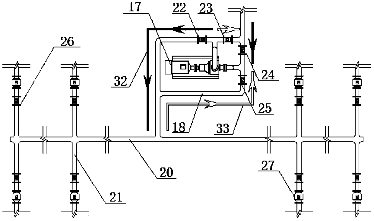 Device and method for regulating and controlling ecological water requirement in dry seasons of riverway bankside zone under dam