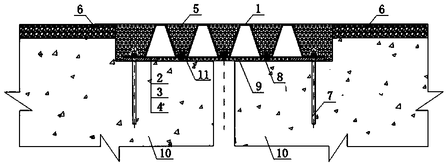 New assembled seamless telescopic device and its construction method