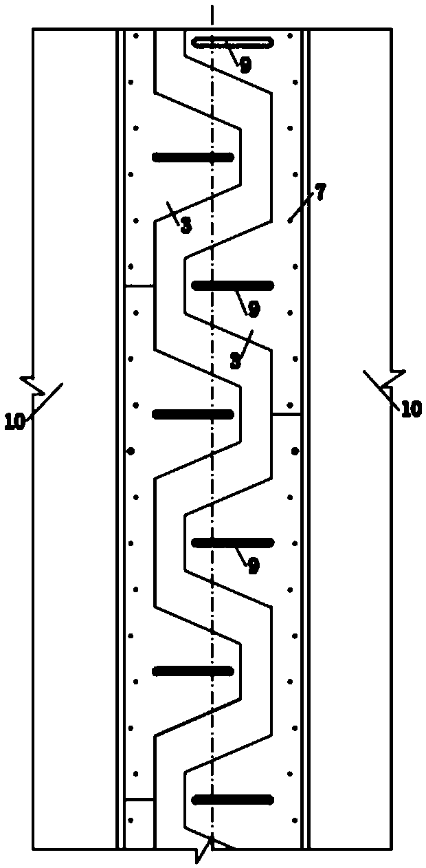 New assembled seamless telescopic device and its construction method