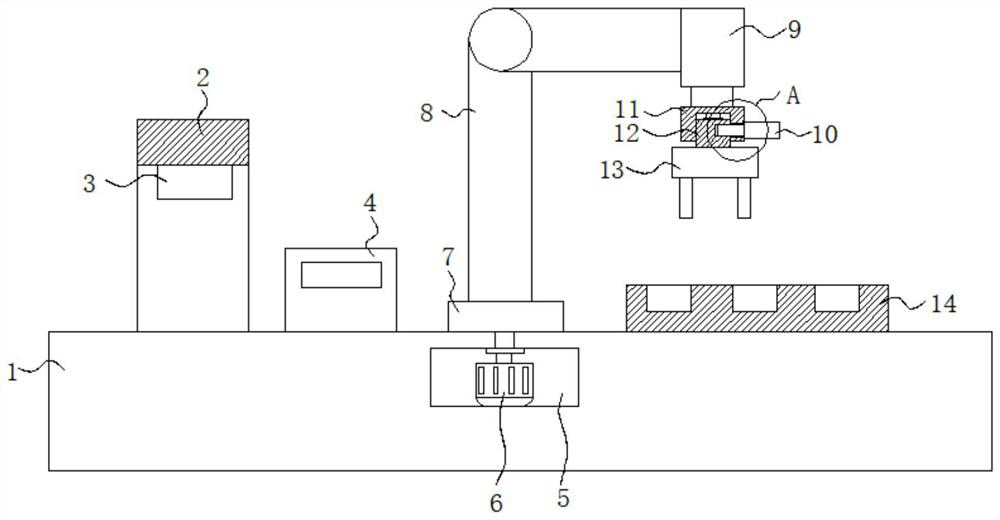 Control method for grinding robot to automatically identify workpiece and automatically replace clamp