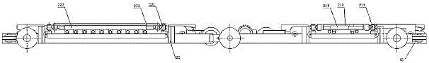 Comb telescopic longitudinal autonomous carrier of stereo garage