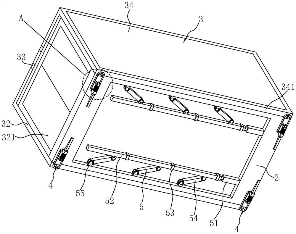 Wing open van transport vehicle