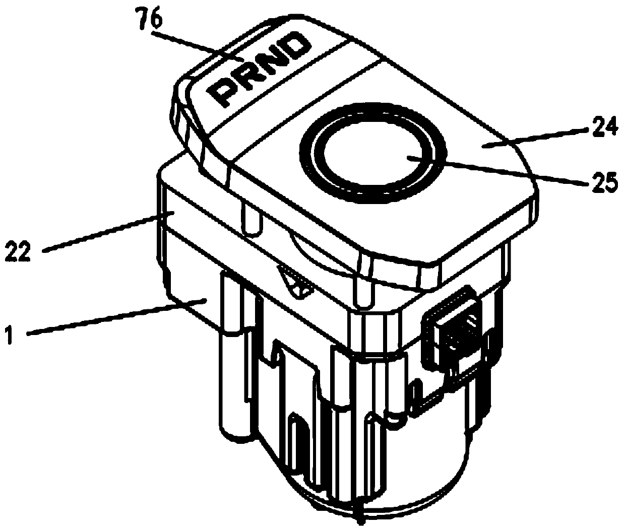 Gear shifting method of rotary knob lifting type electronic wire control gear shifter