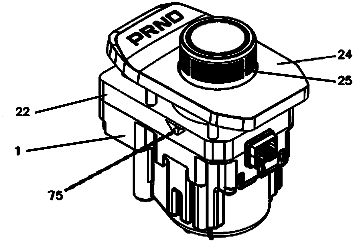 Gear shifting method of rotary knob lifting type electronic wire control gear shifter