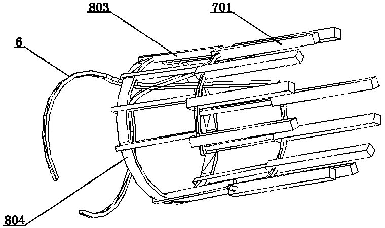 Push type bladder diverticulum calculus removing device