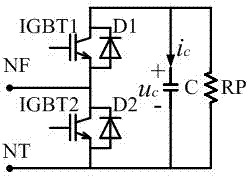 Equivalent simulation calculation modeling method for modularized multi-level converter