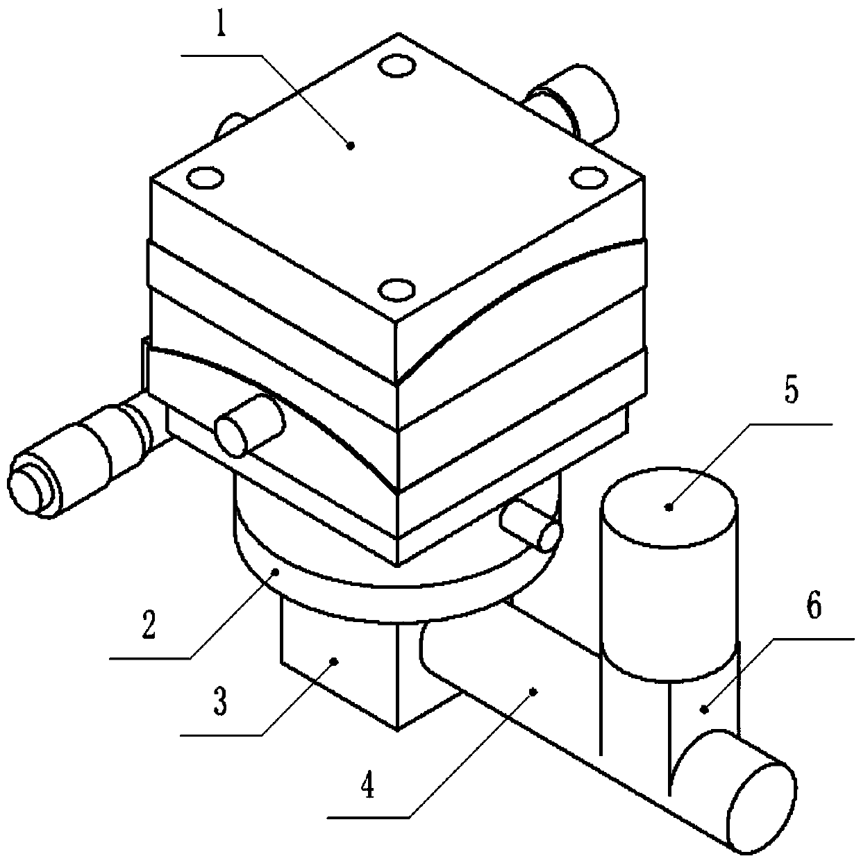 Image probe attitude adjustment device and adjustment method thereof