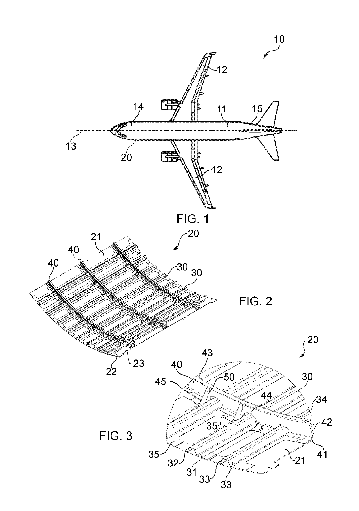 Stiffener for an aircraft assembly