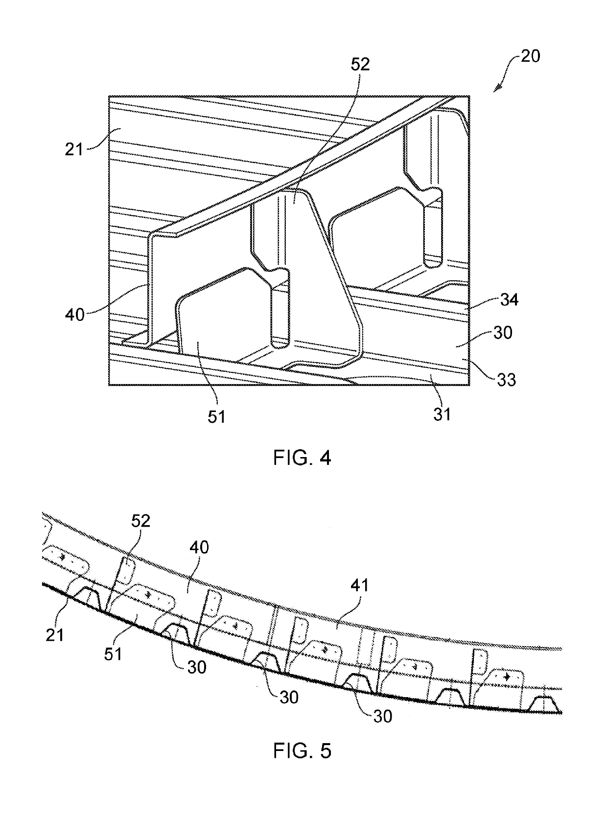 Stiffener for an aircraft assembly