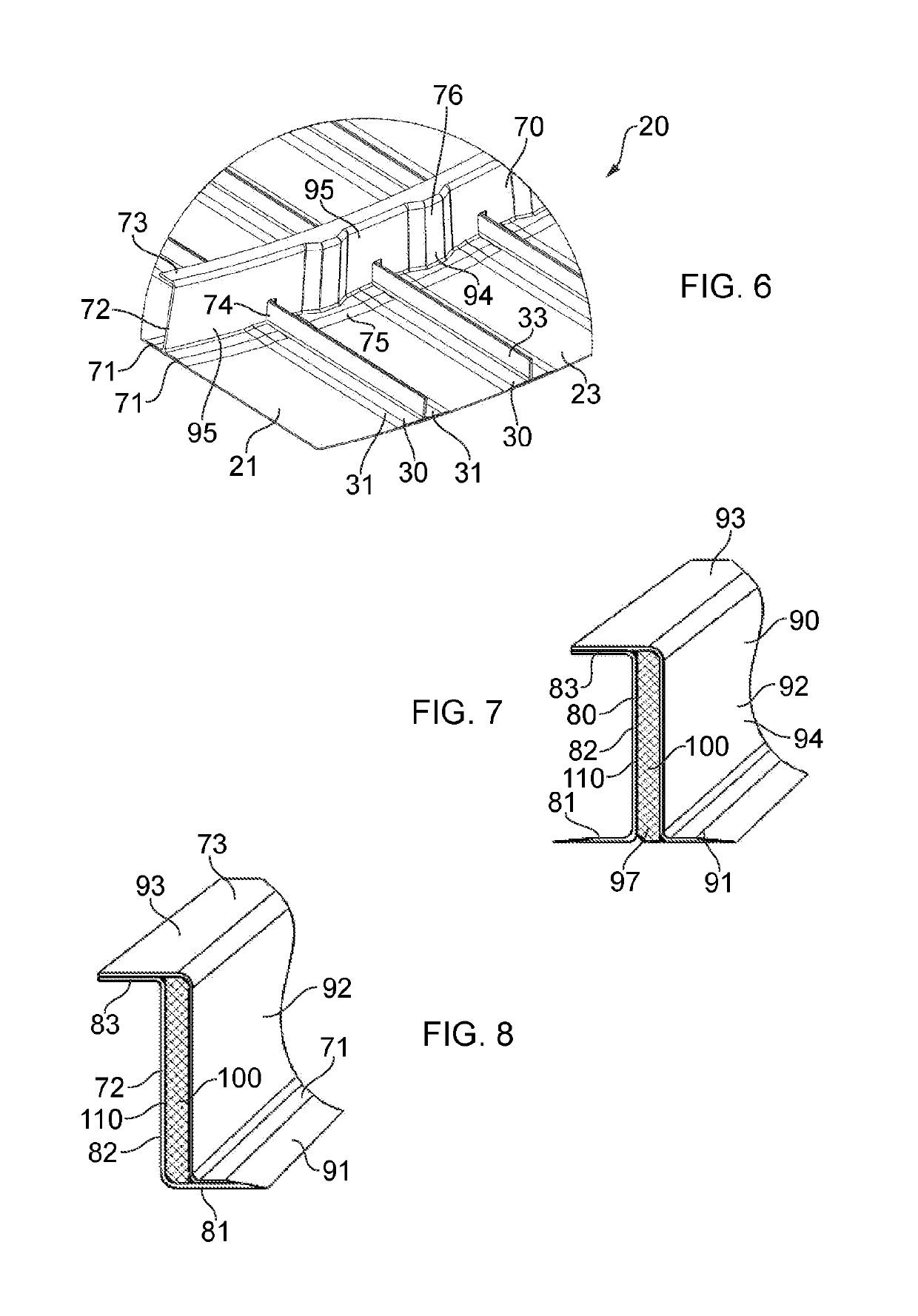 Stiffener for an aircraft assembly