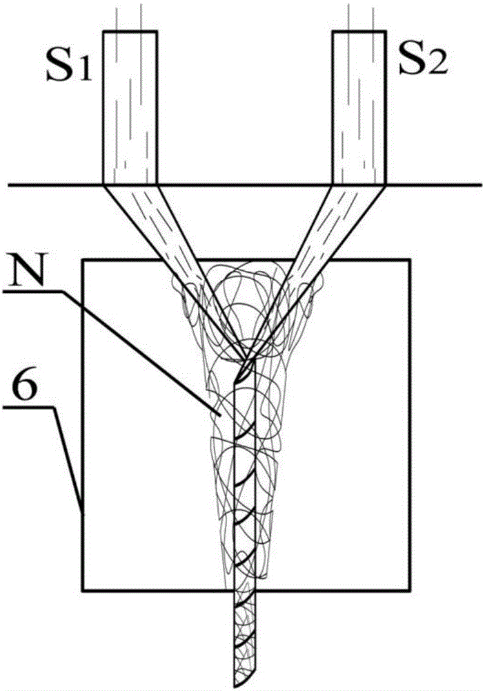 Nano electrostatic spinning and staple fiber ring spinning integrated yarn forming method