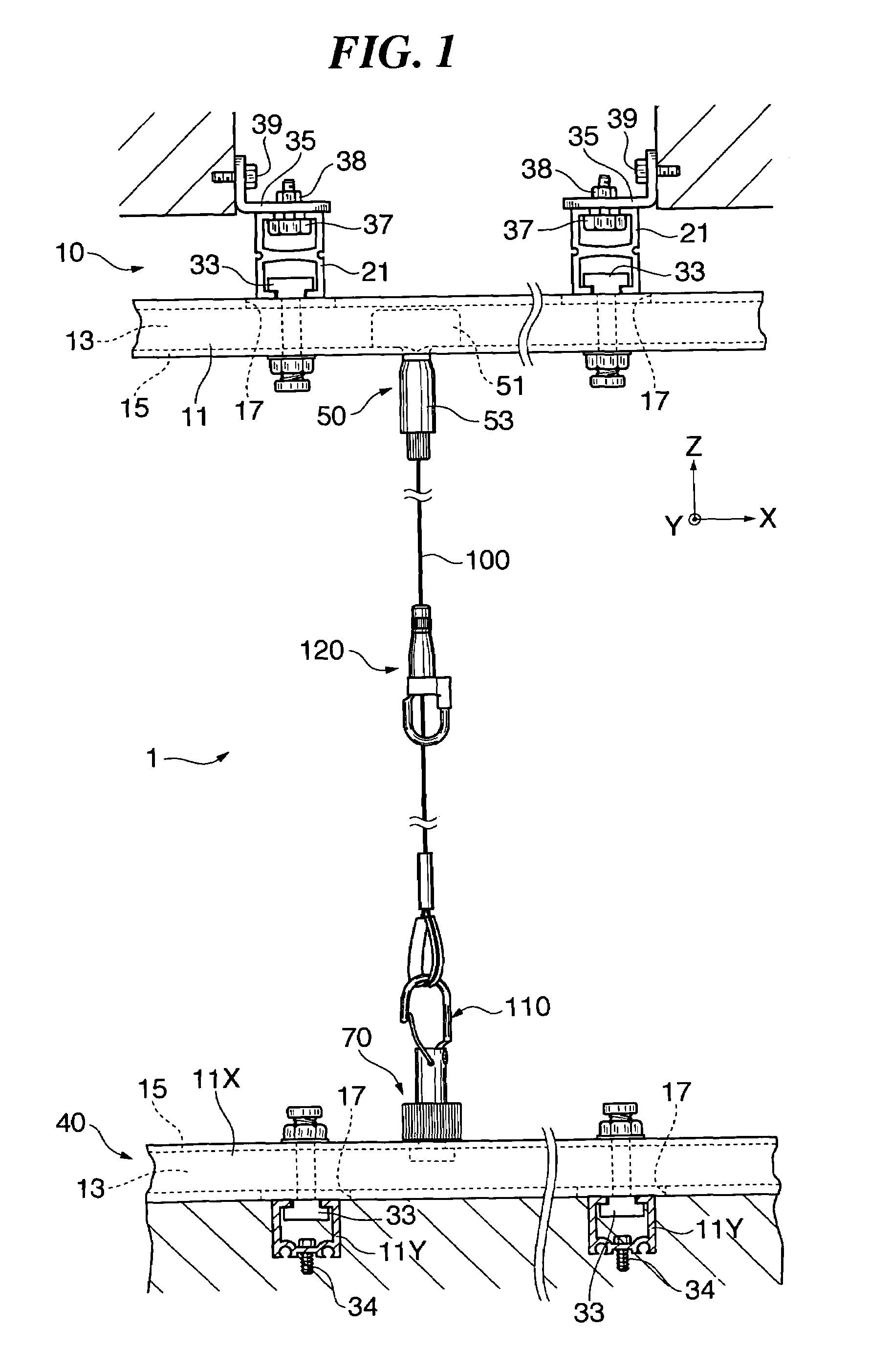 Article hanging system, slidable wire holder, detachable wire holder, wire hook and wire gripper