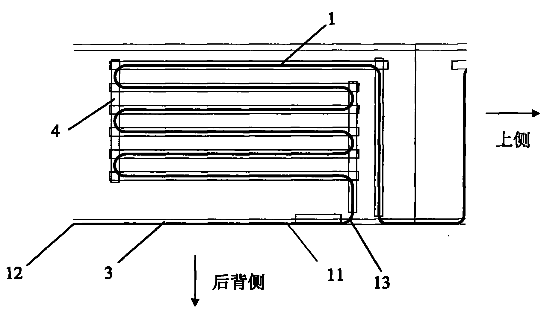 Refrigerator condensator installation structure