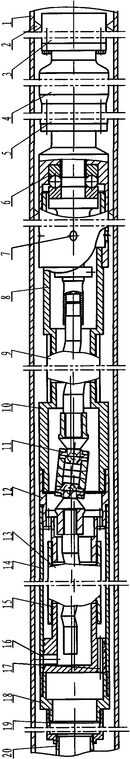 Double-inlet and single-outlet submersible screw pump oil extraction device