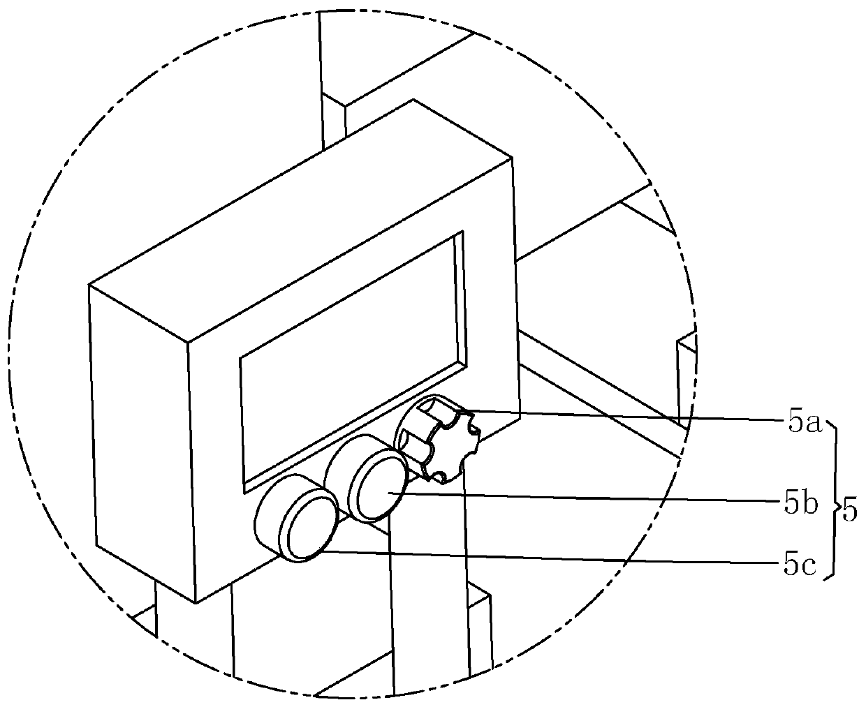 Automatic vegetable cutting device for greenhouse vegetable processing