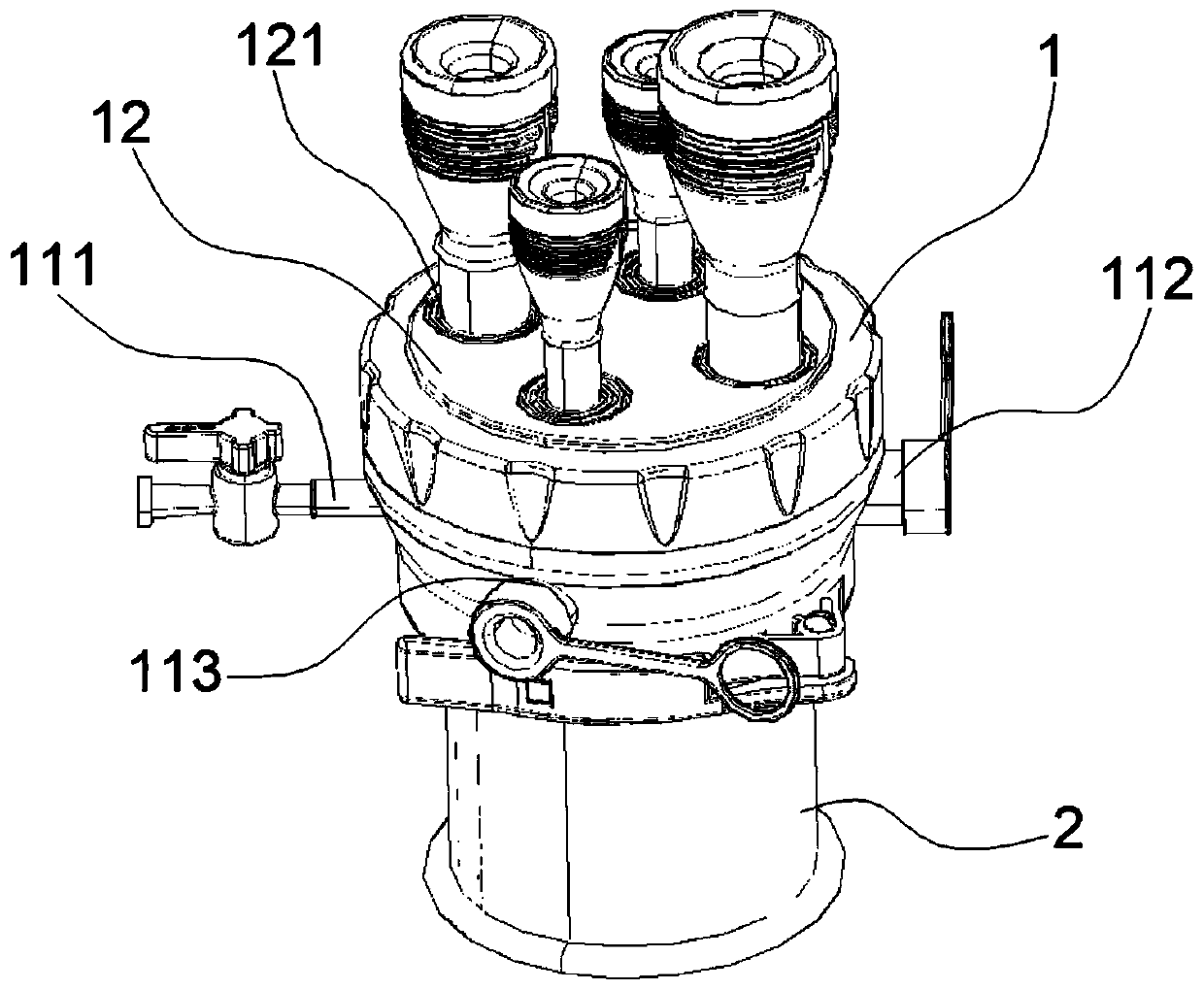 High-flexibility integrated simple-hole multi-channel operation puncture outfit