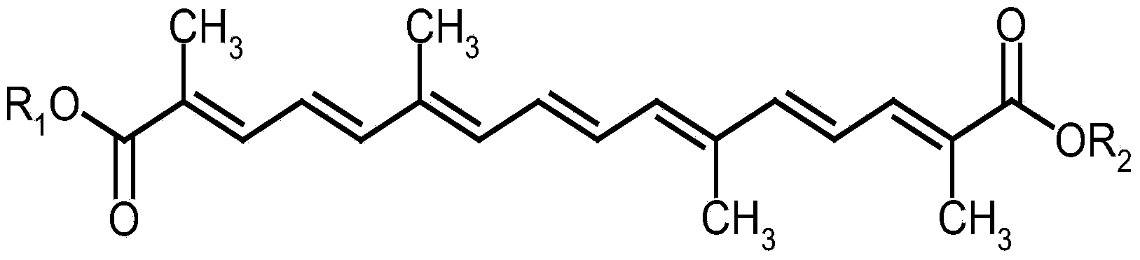 Nature crocin extraction separation method and preparation for crocin blood fat reduction drug