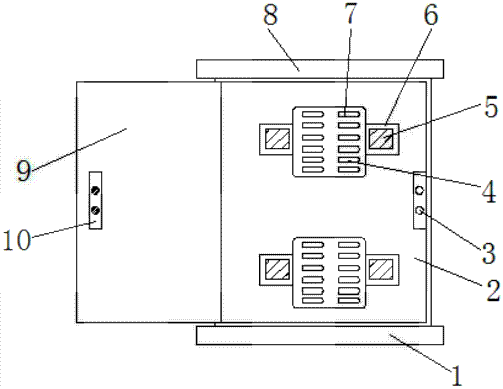 Electric control cabinet device quick to mount, dismount and overhaul