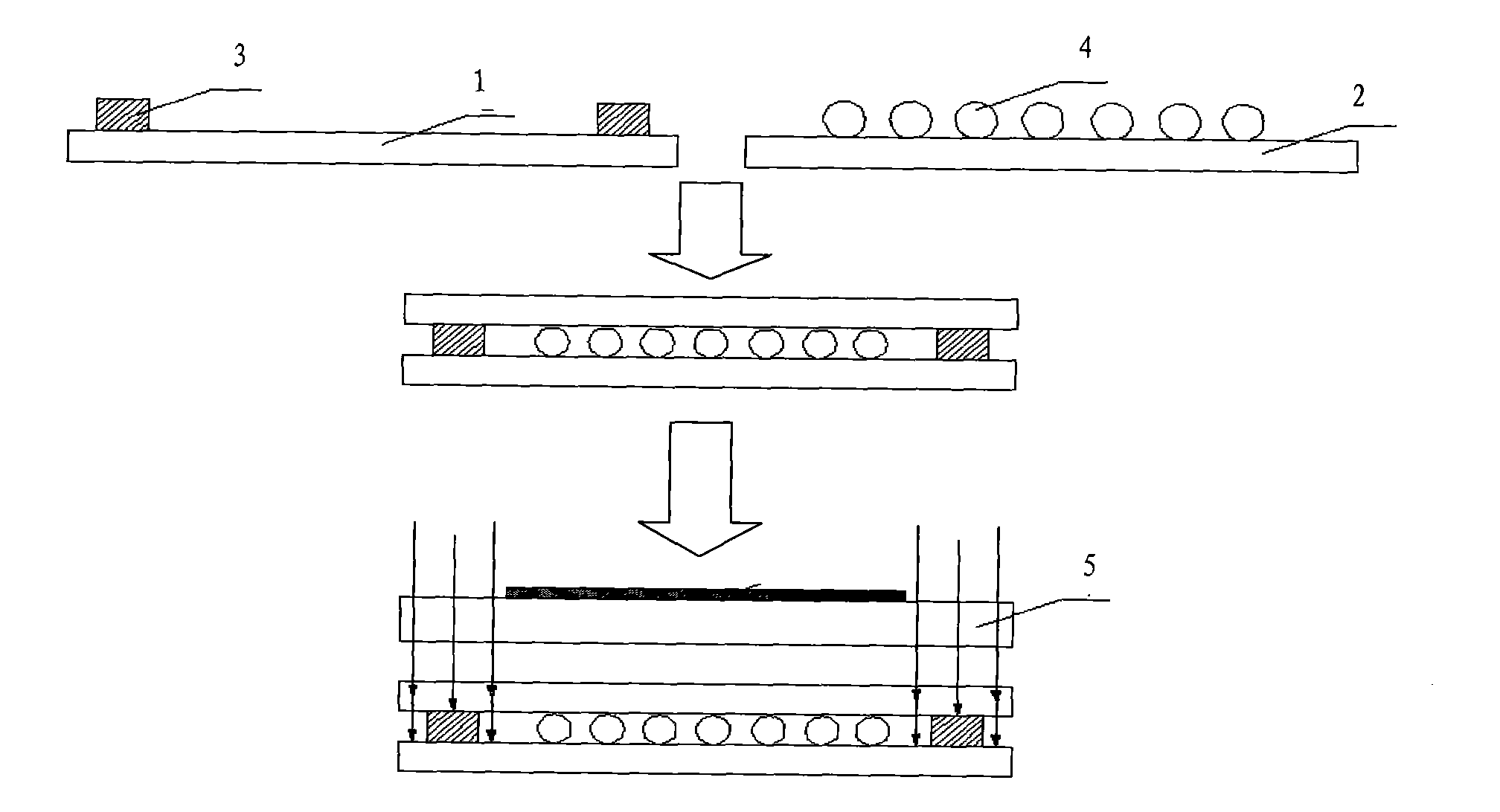 Masking film substrate and border adhesive solidification system