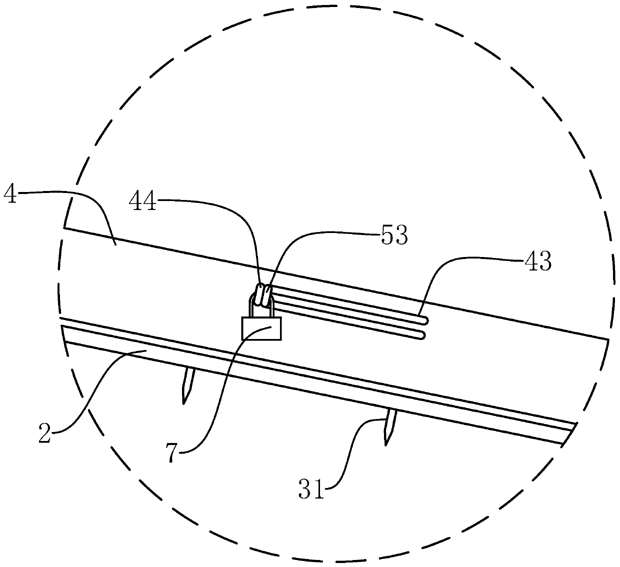 Anti-theft device for pvc drainage pipe and manufacturing method thereof