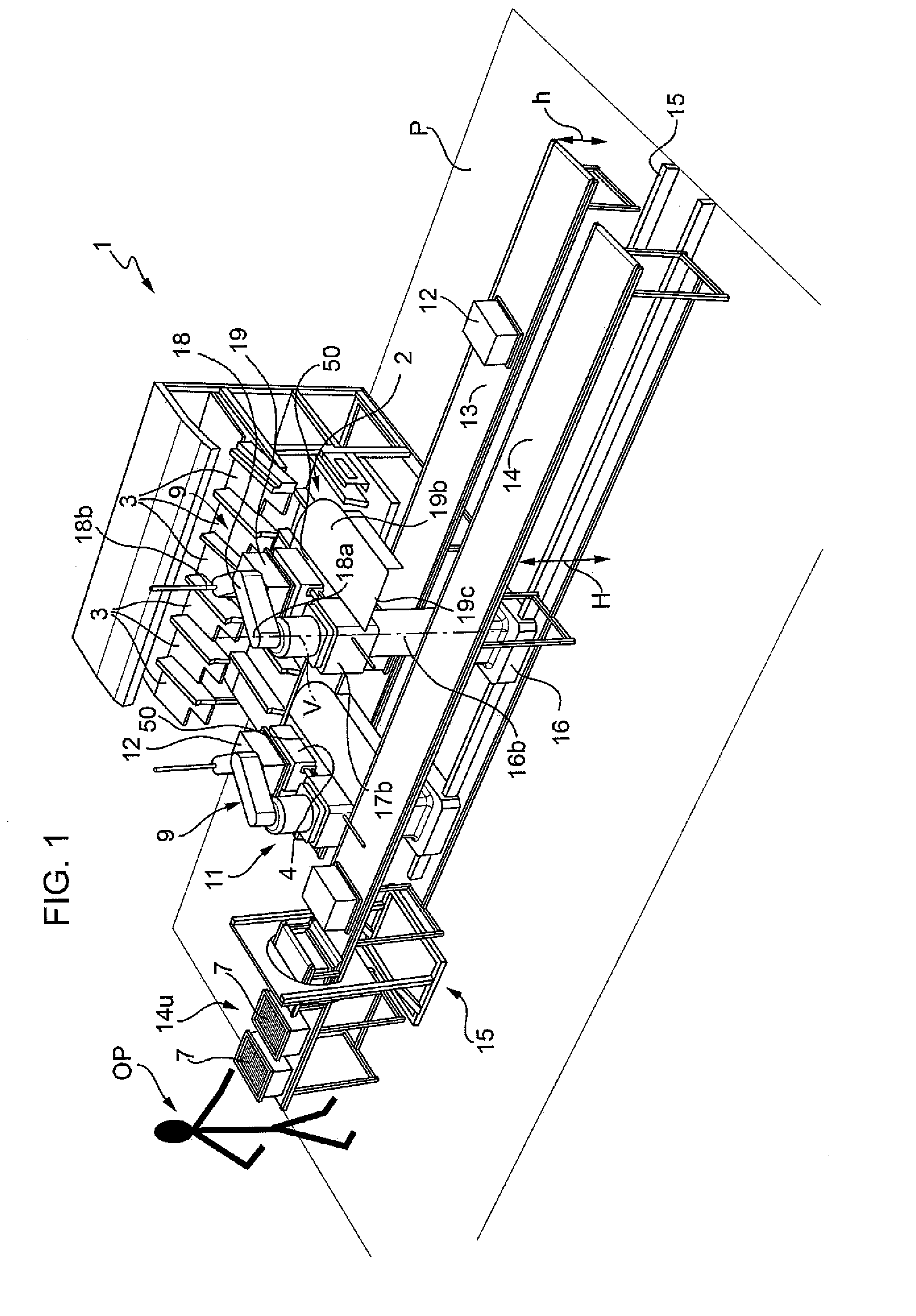 Device for processing mail items in bundles