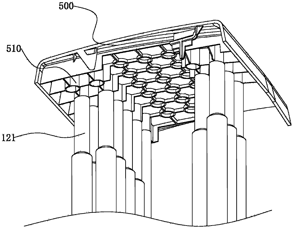 Mechanical type mold limiting jacking device