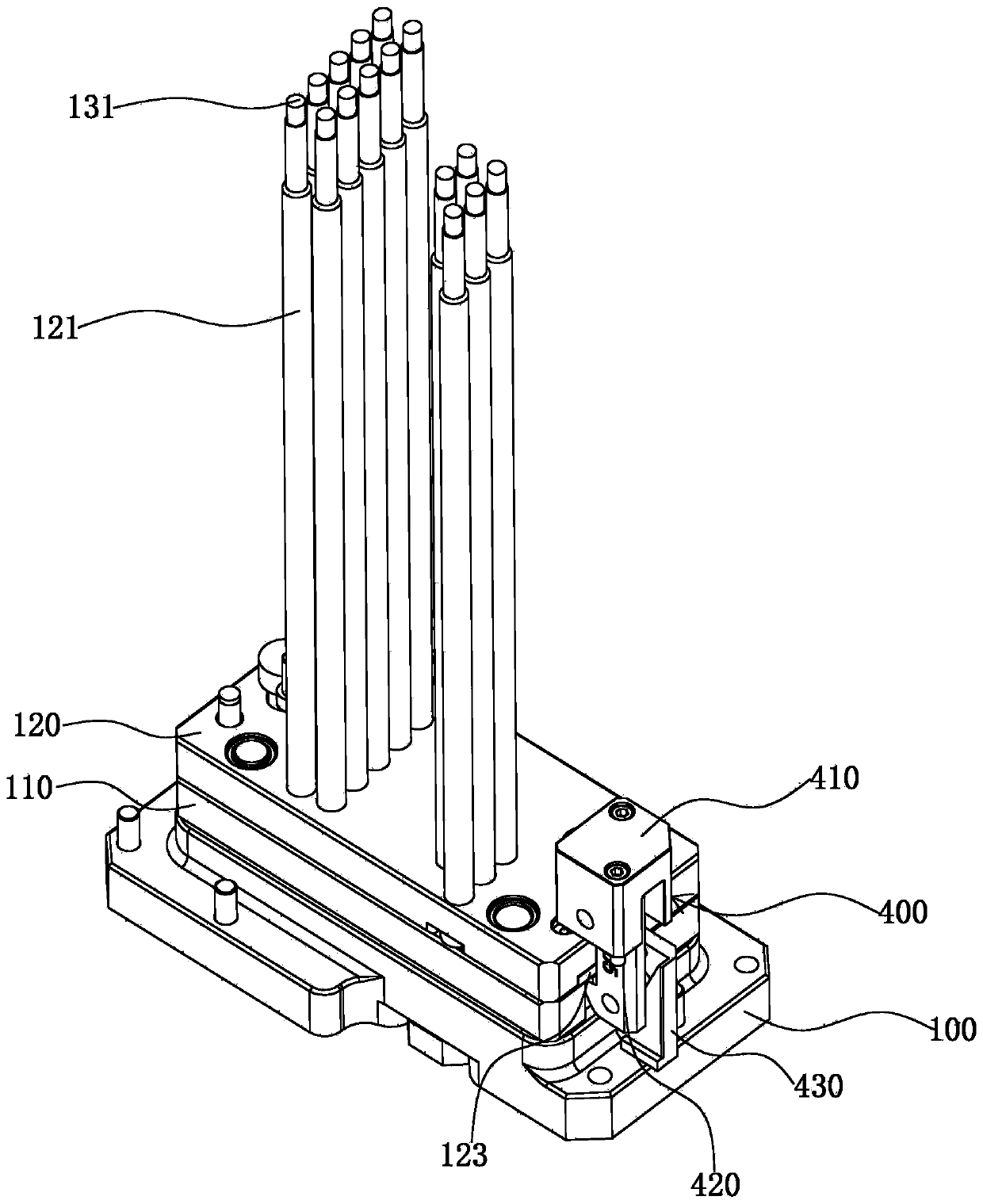 Mechanical type mold limiting jacking device