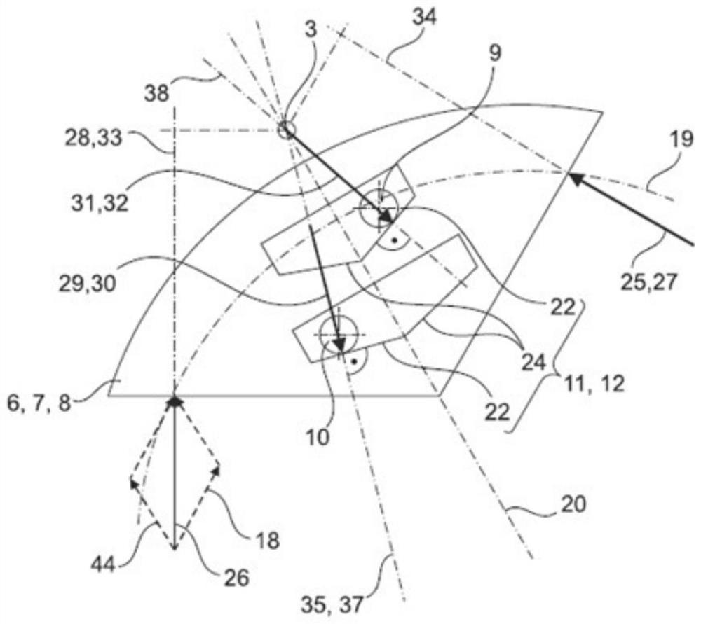 Torsional vibration damper with a rotational axis for a powertrain