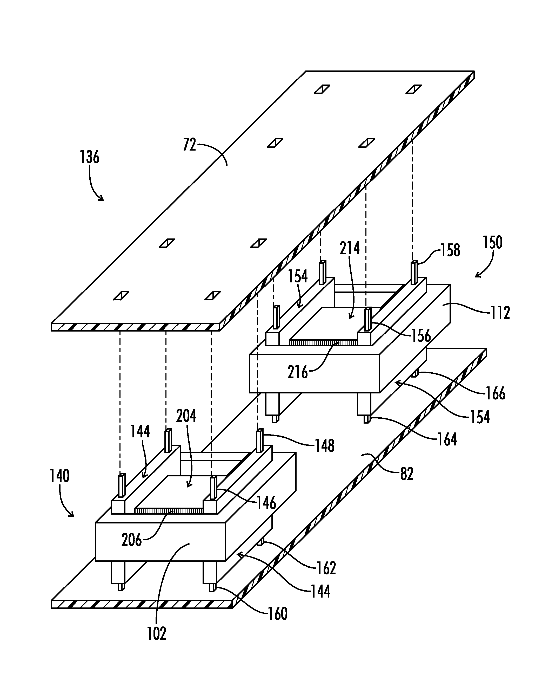 Magnetic circuit board stacking component