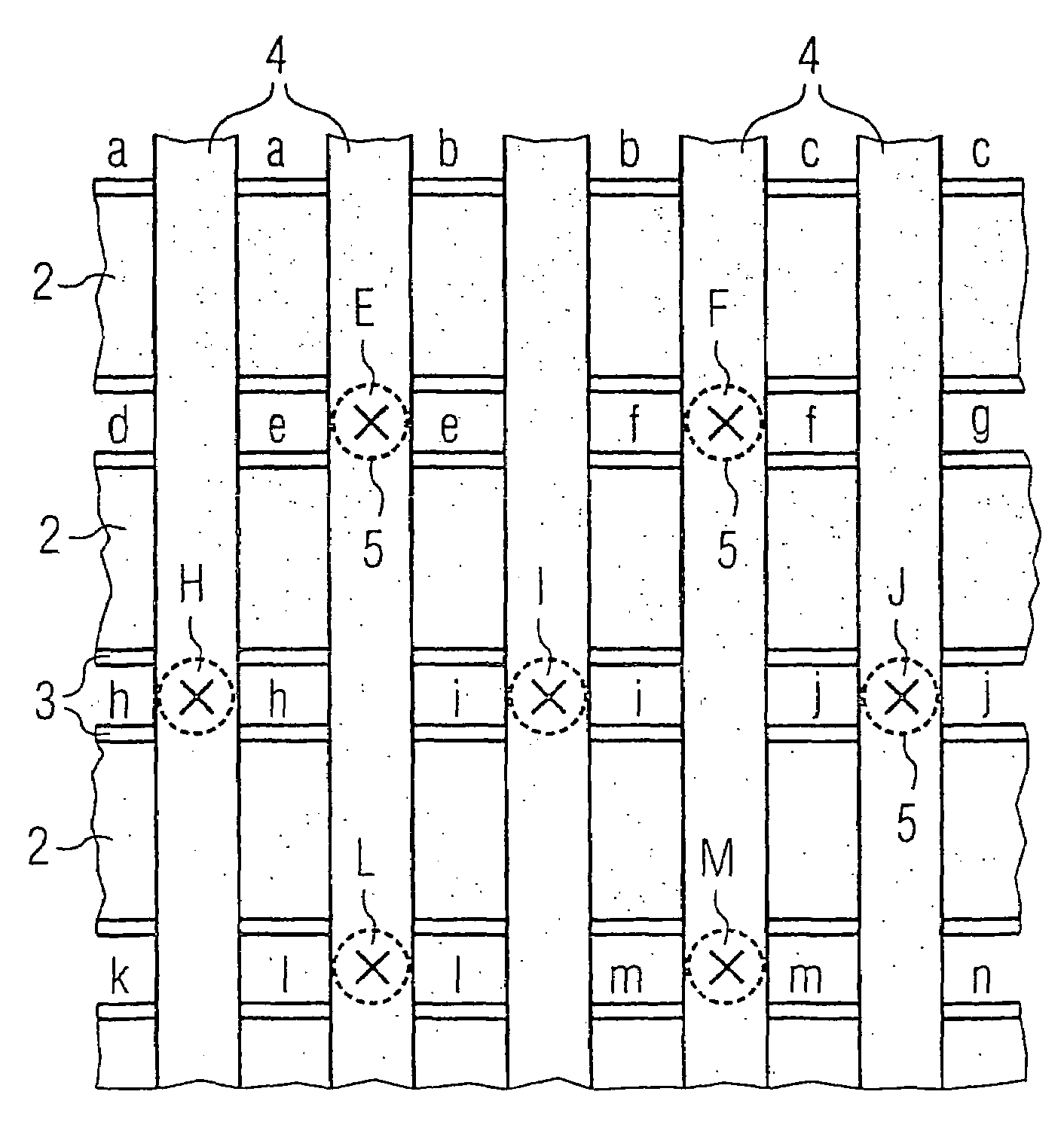 Semiconductor memory having charge trapping memory cells and fabrication method