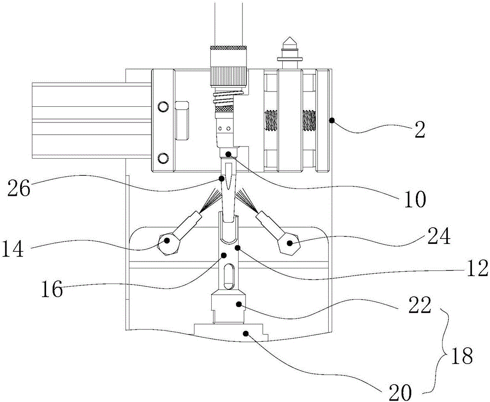 Welding gun cleaning device