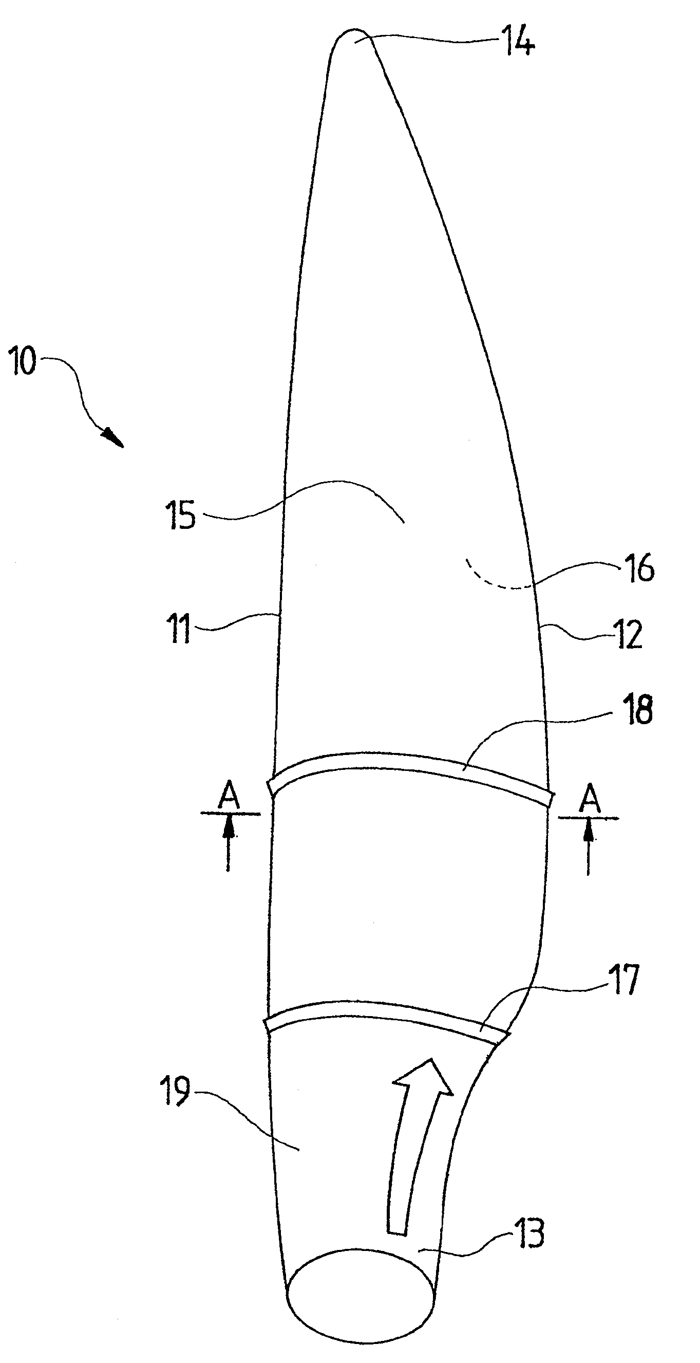 Rotor blade for a wind power station