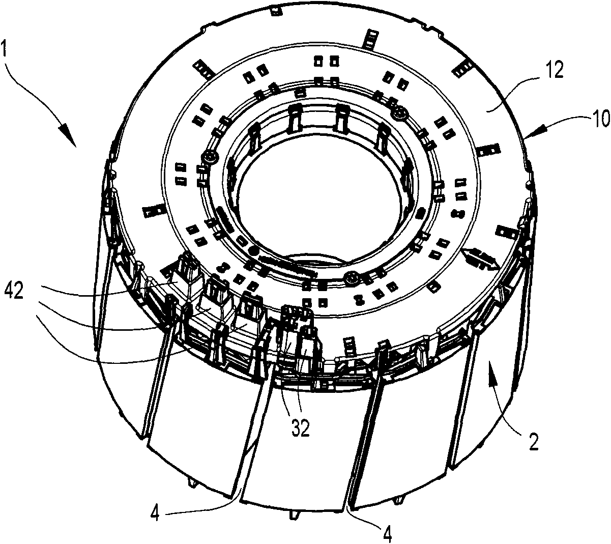 Stator assembly for an electric motor