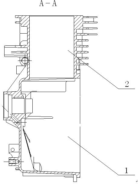 Box body of small gasoline engine