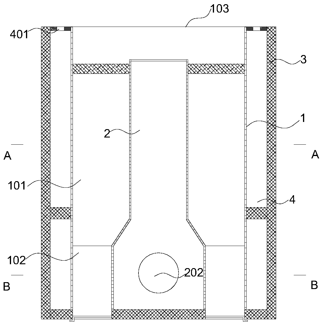 Material drying device and material drying equipment