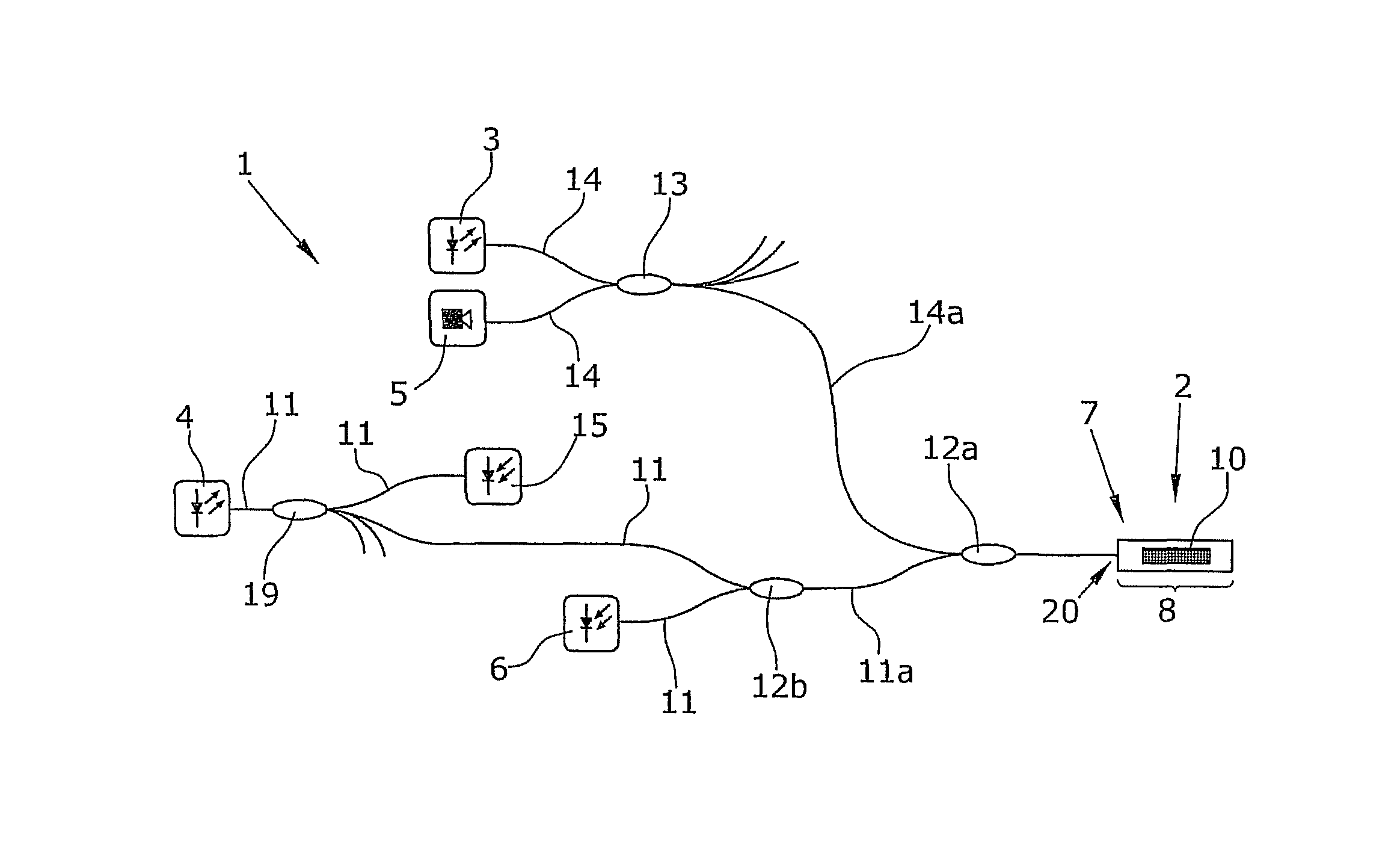 Sensor, a system and a method for measuring forces and/or moments