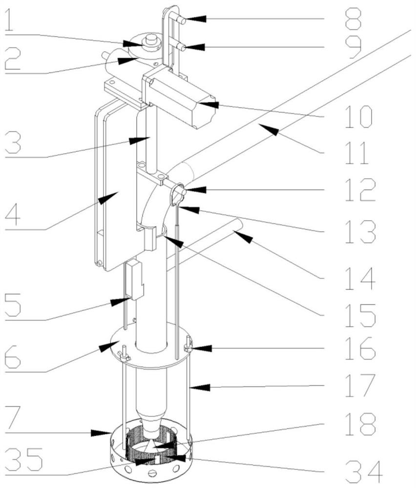 Liquid guide device and method for stable flow control in semi-continuous casting process of magnesium alloy