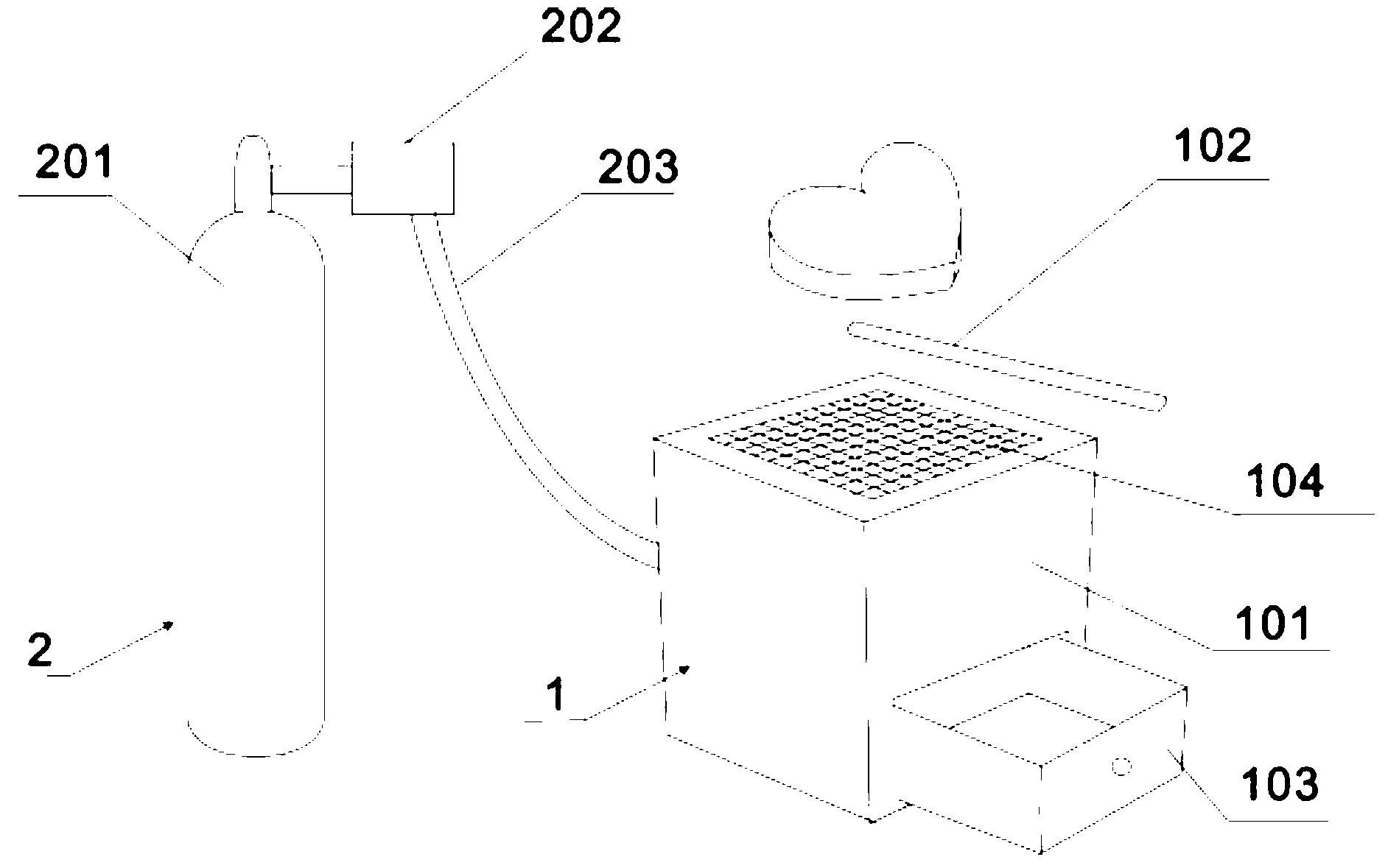 Foam cloud generating device