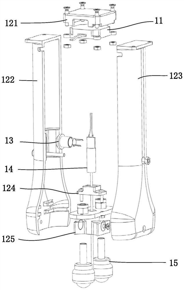 Six-dimensional control device for B-ultrasonic robot