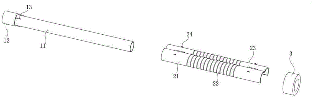 Plug-in pipe easy to install