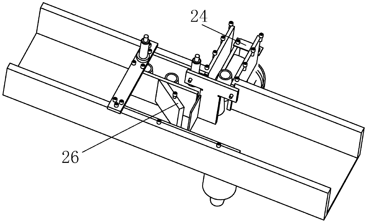 Clamping piece feeding and distributing device