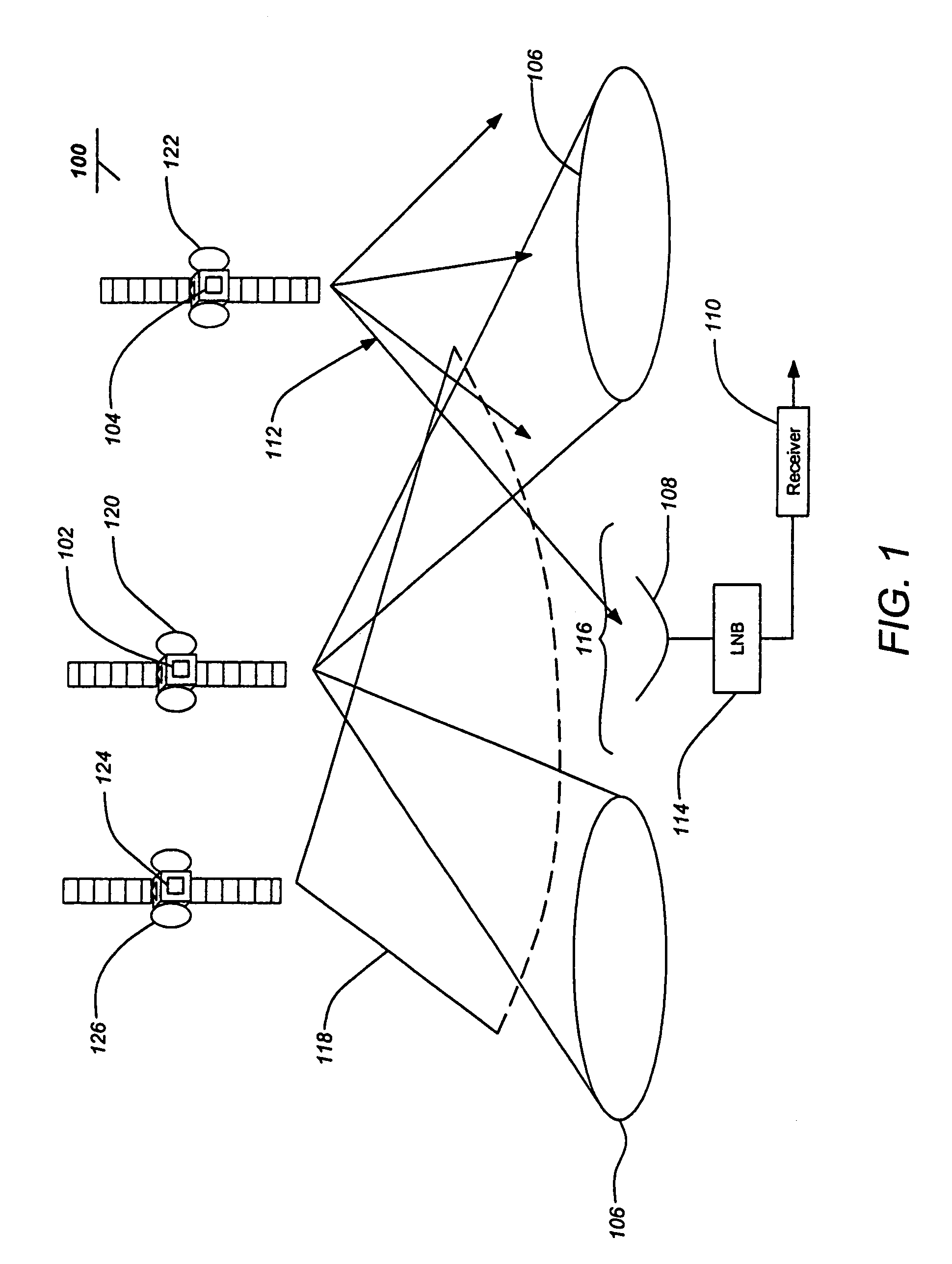 Device and method to locally fill gaps in spotbeam satellite systems with frequency re-use