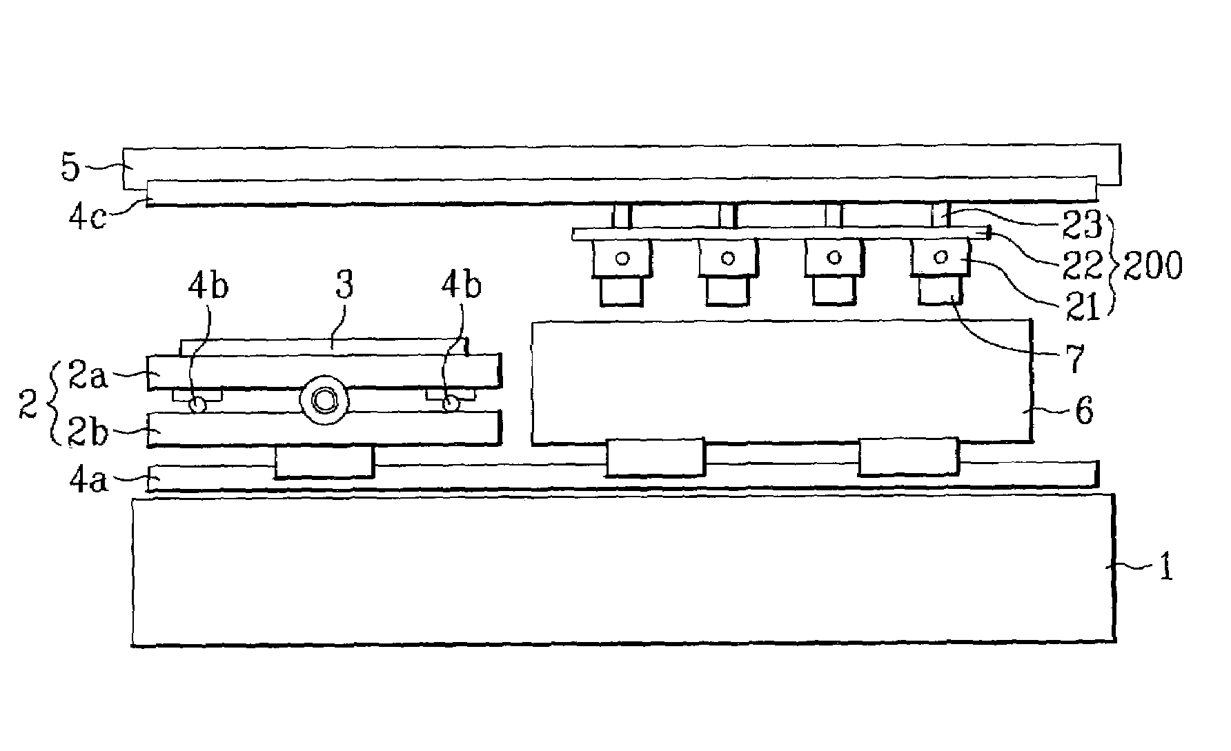 Device and method for fabricating display panel having ink-jet printing applied thereto