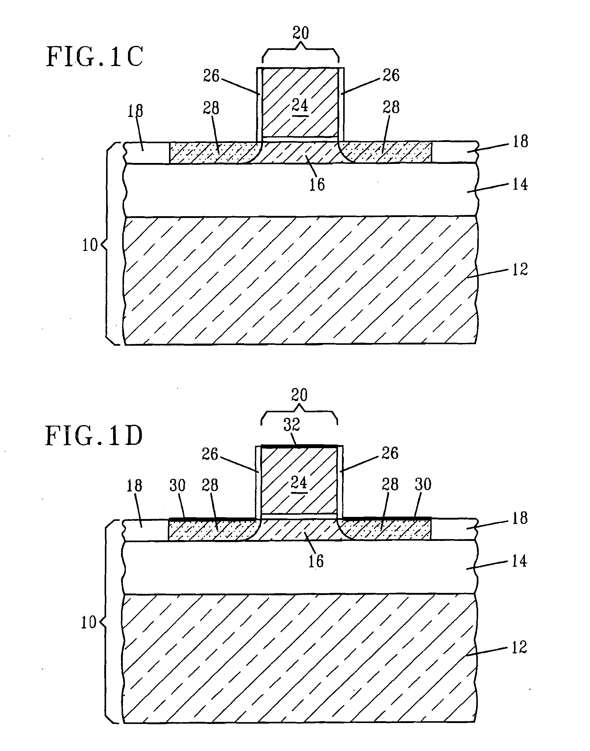 Thin silicon single diffusion field effect transistor for enhanced drive performance with stress film liners