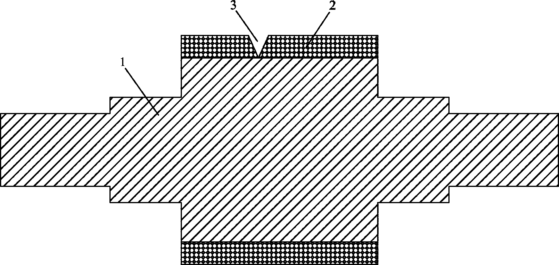 Crystallization roller surface taper hole defect online recovery method