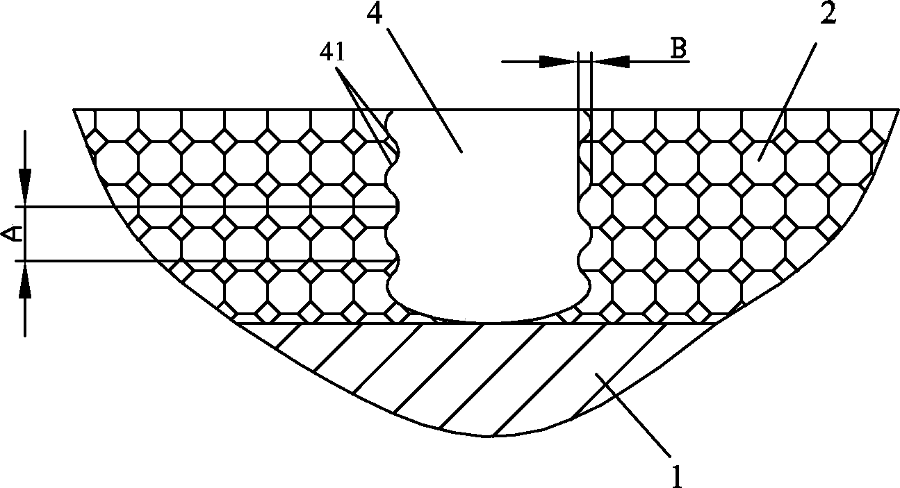 Crystallization roller surface taper hole defect online recovery method